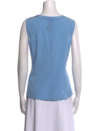 St. John Silk V-Neck Top