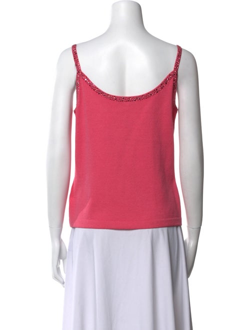 St. John Wool V-Neck Top