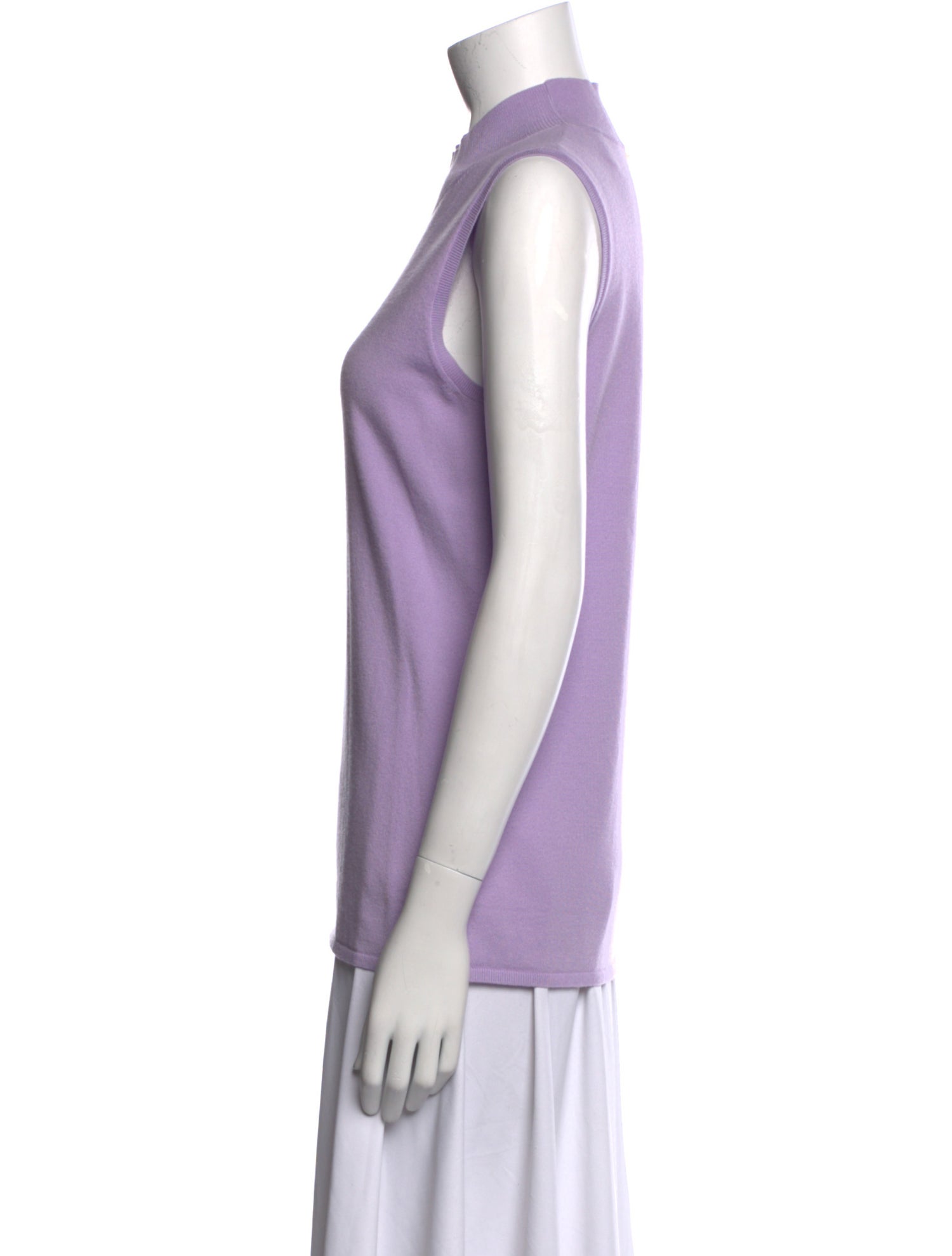 St. John Nylon Mock Neck Top