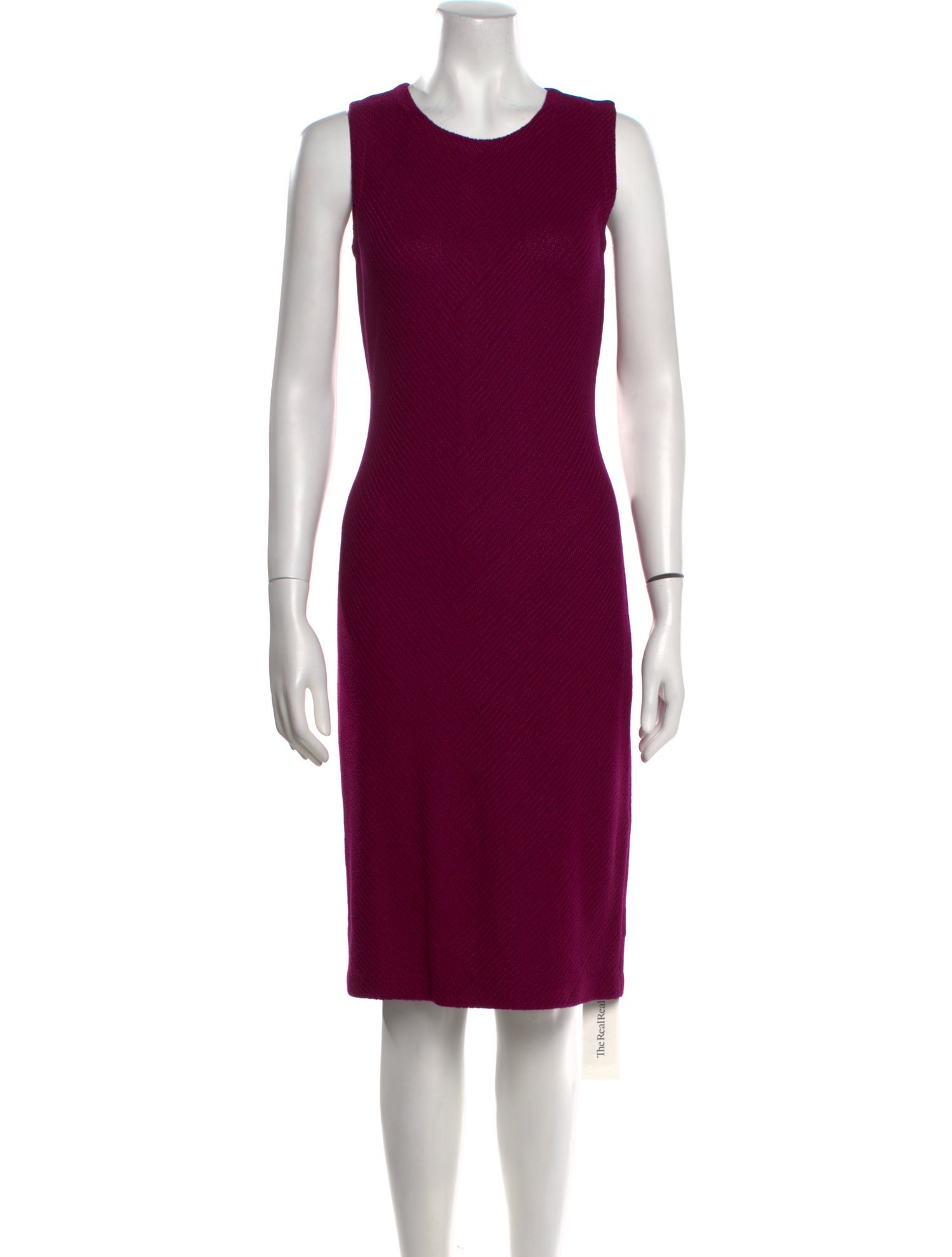 St. John Crew Neck Knee-Length Dress