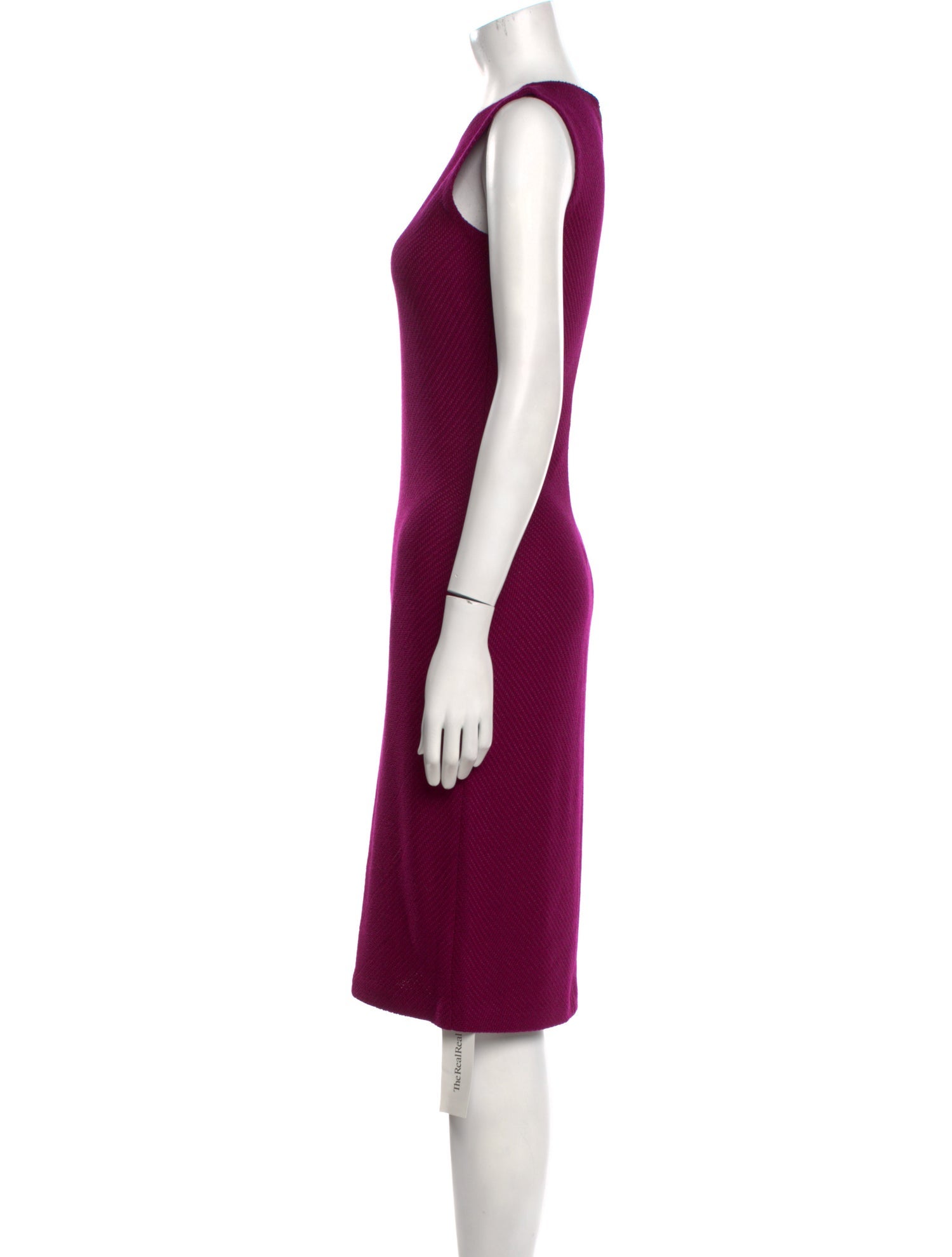 St. John Crew Neck Knee-Length Dress