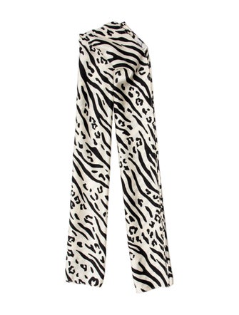 St. John Silk Animal Print Scarf