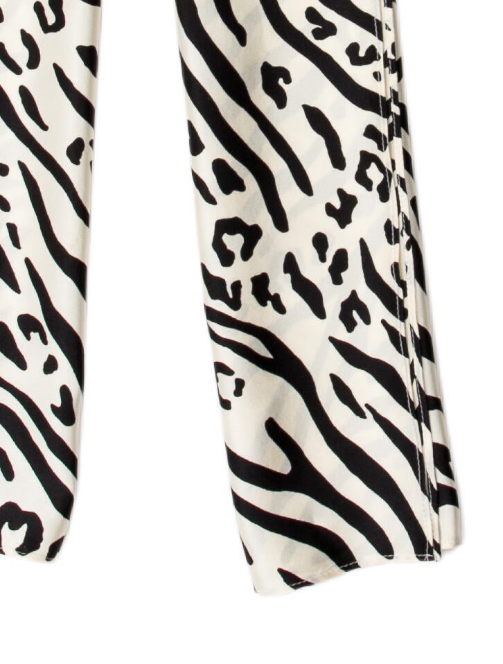 St. John Silk Animal Print Scarf