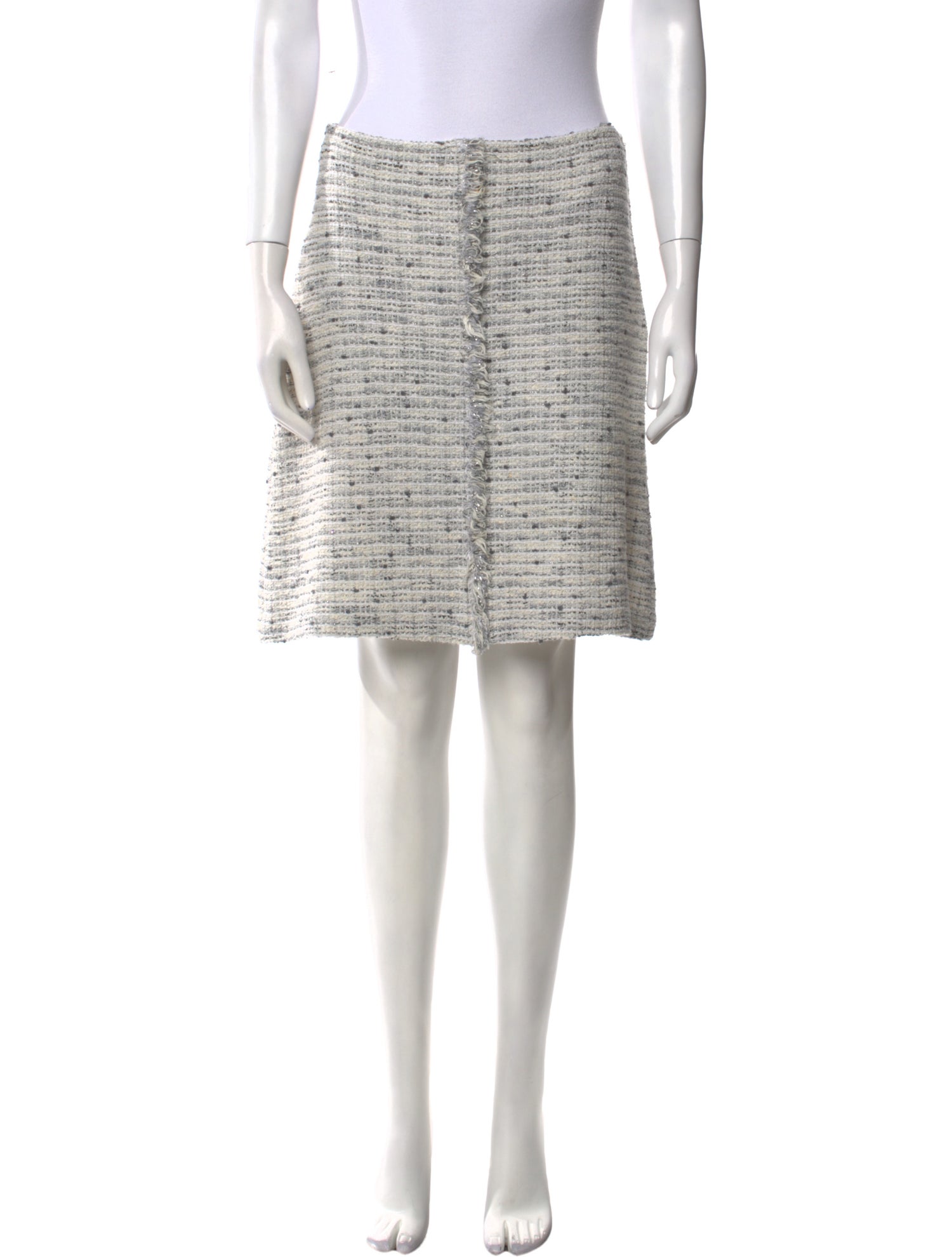 St. John Tweed Pattern Mini Skirt