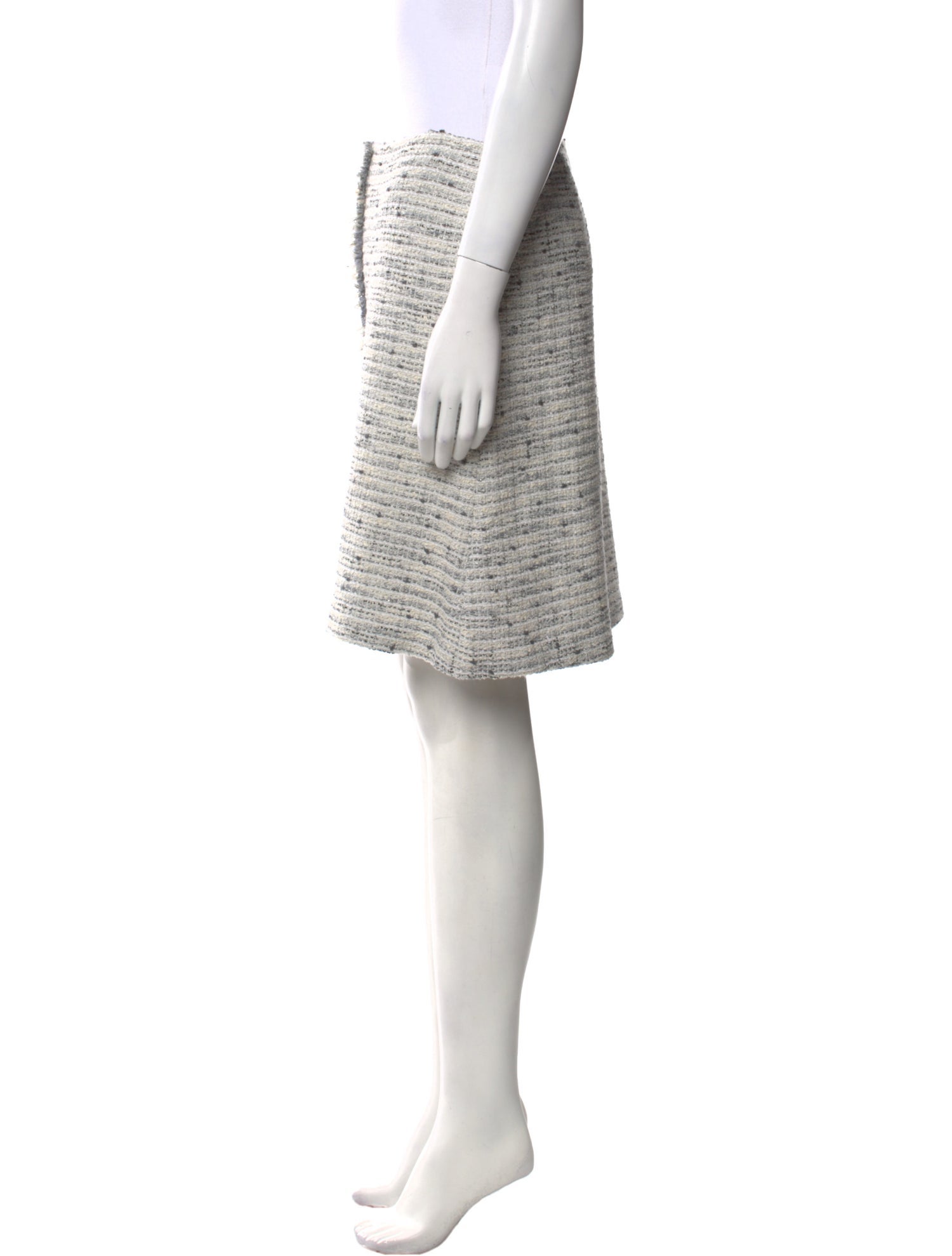 St. John Tweed Pattern Mini Skirt