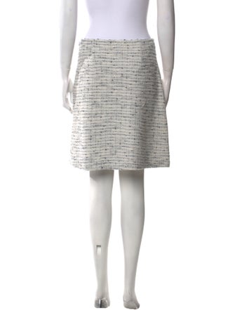 St. John Tweed Pattern Mini Skirt