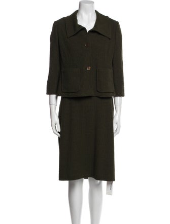 St. John Crystal Embellishments Skirt Set