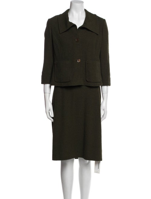 St. John Crystal Embellishments Skirt Set