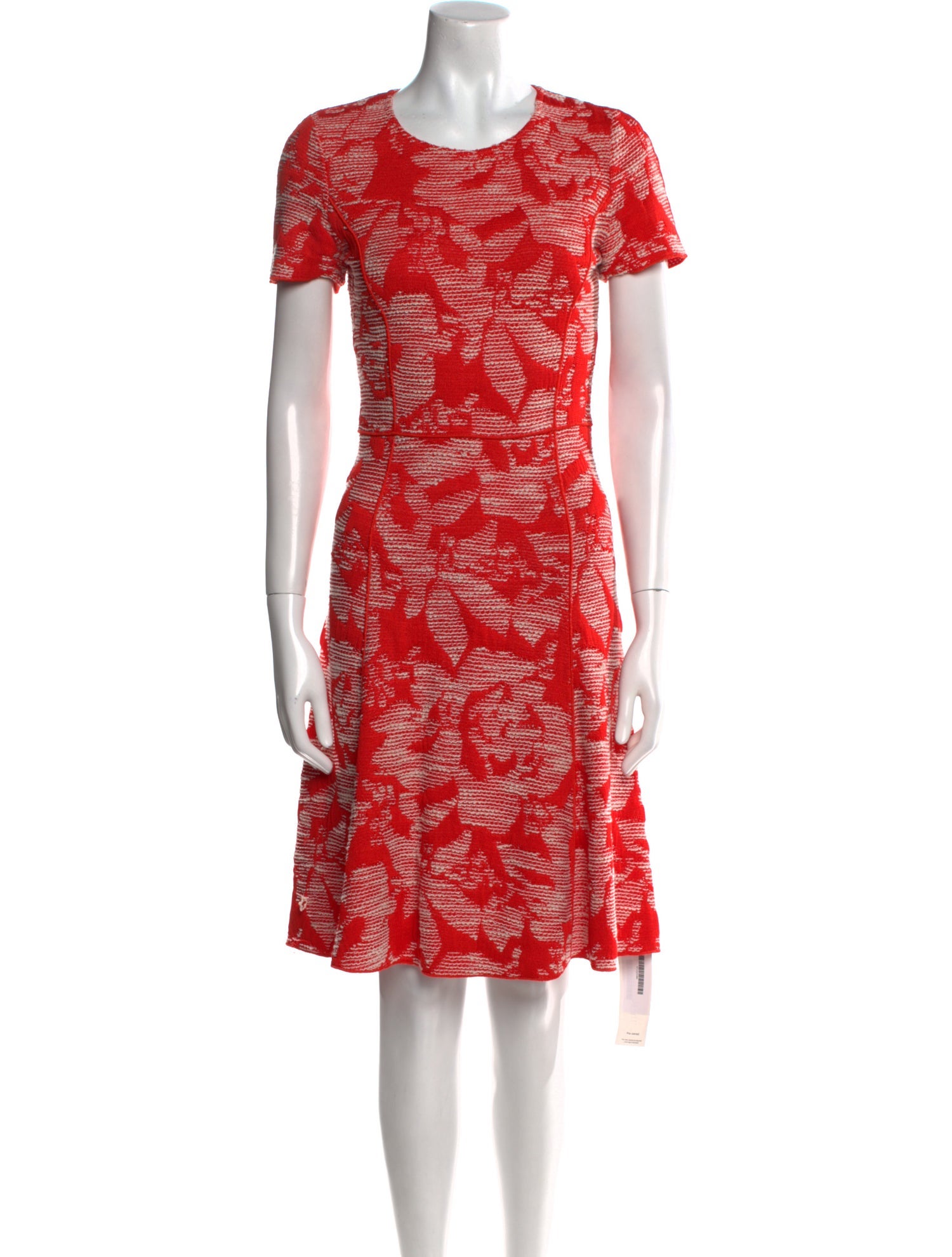 St. John Printed Knee-Length Dress
