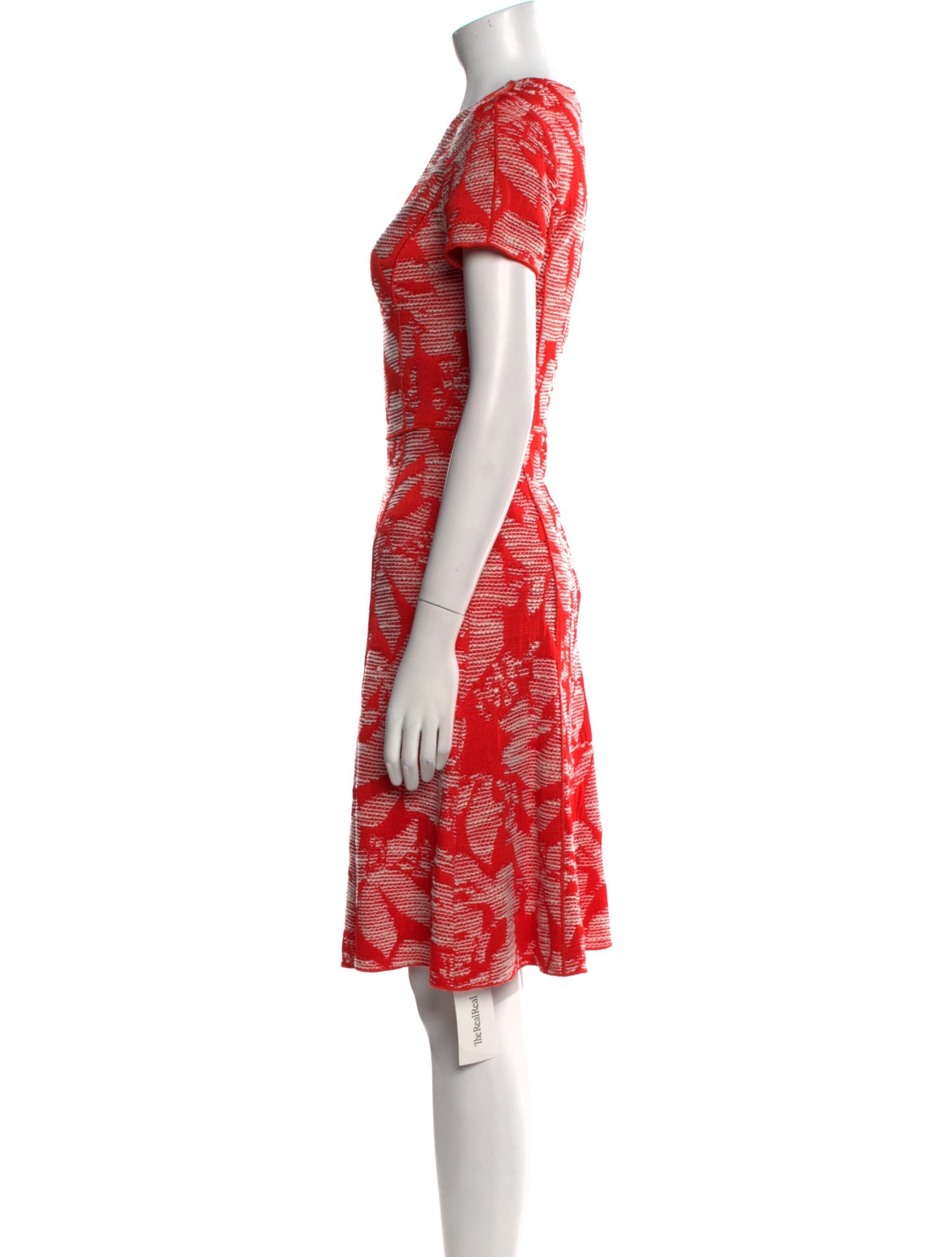 St. John Printed Knee-Length Dress