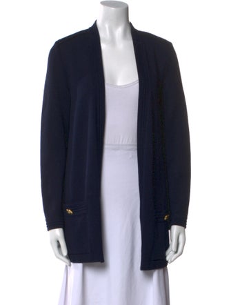 St. John Wool Open Front Sweater