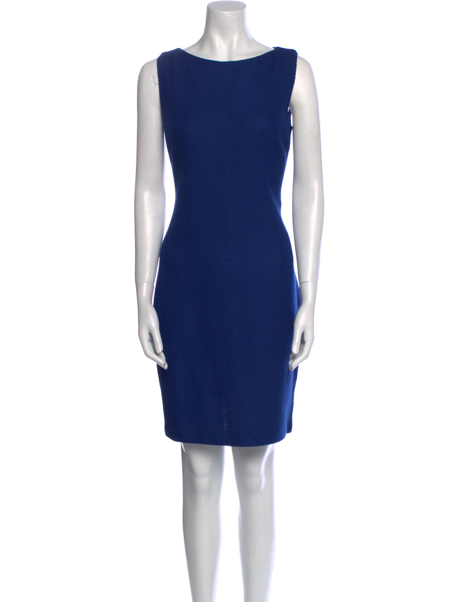 St. John Bateau Neckline Mini Dress