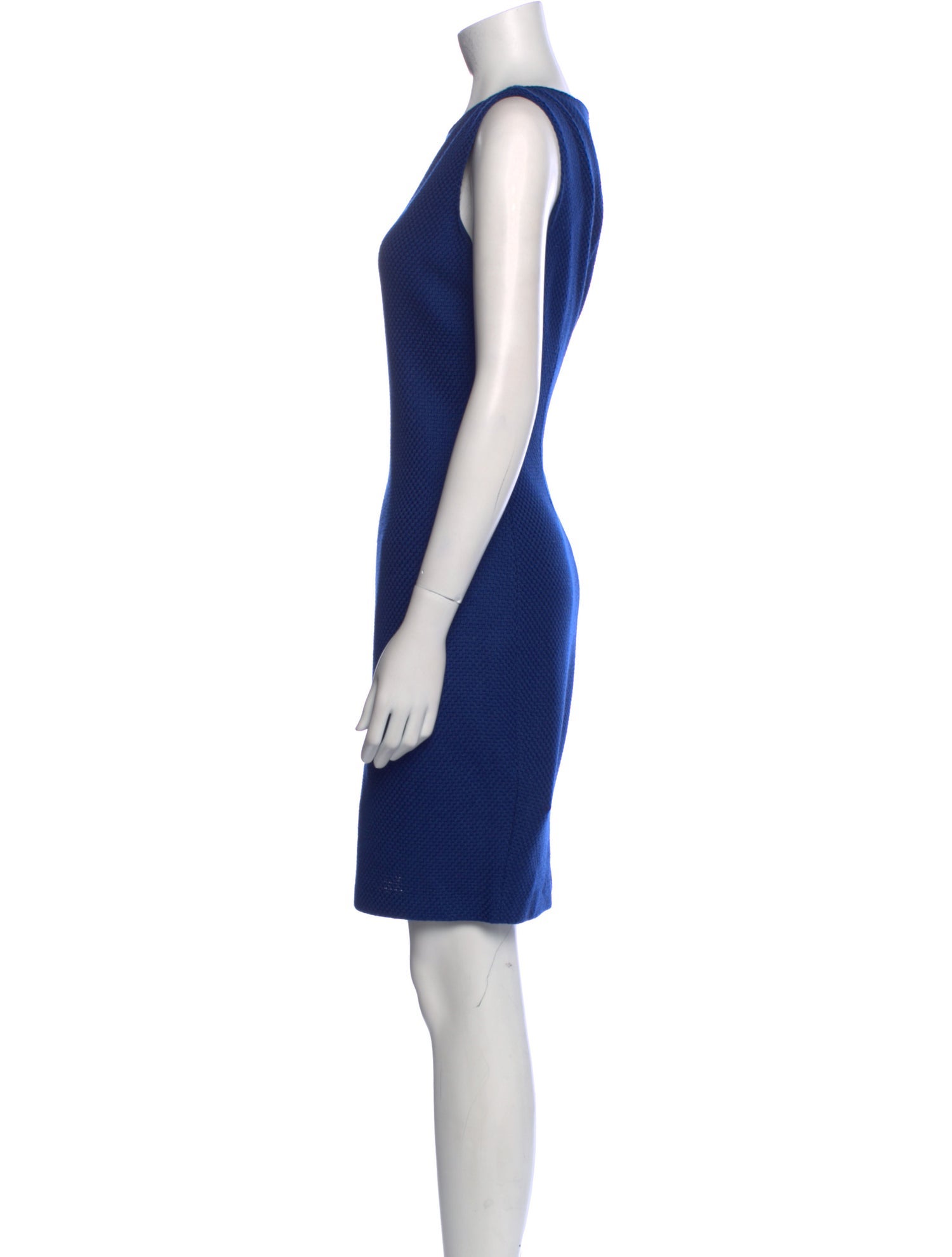 St. John Bateau Neckline Mini Dress