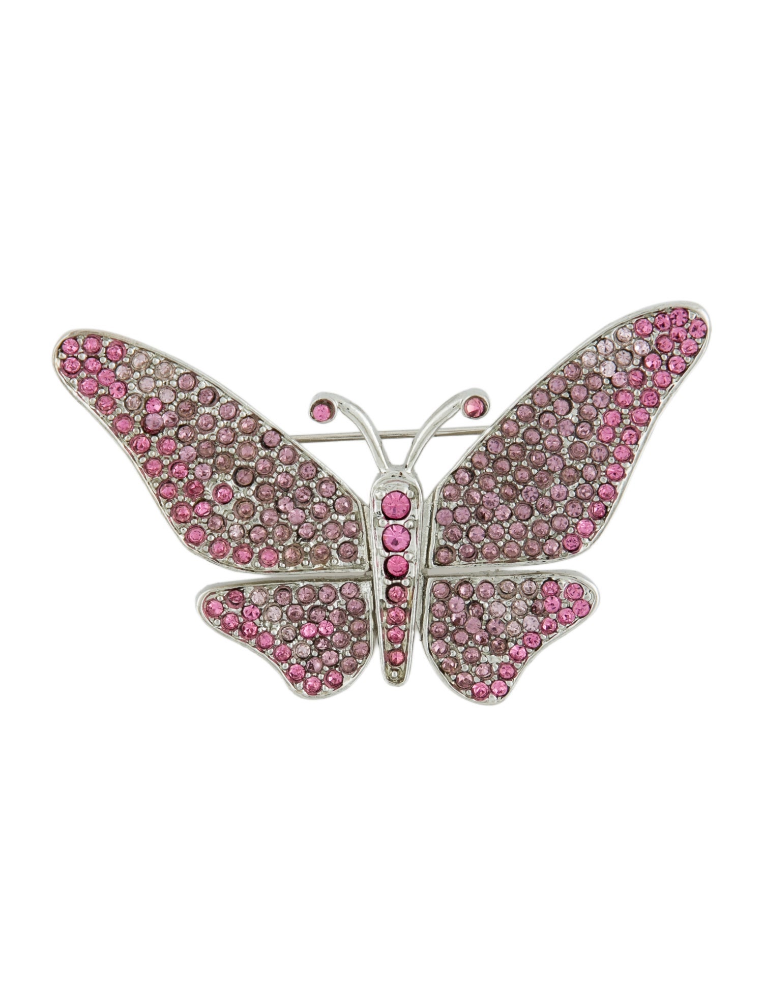 St. John Crystal Butterfly Brooch