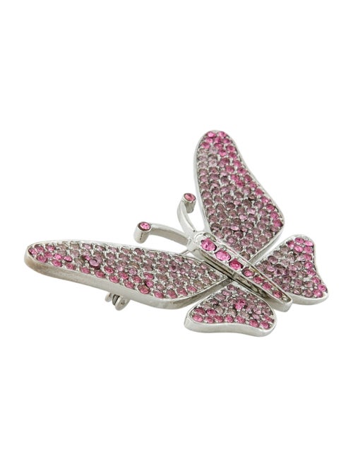 St. John Crystal Butterfly Brooch