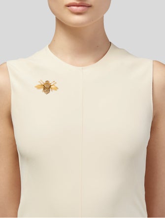 St. John Crystal Bee Pin Brooch
