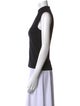 St. John Mock Neck Sleeveless Top
