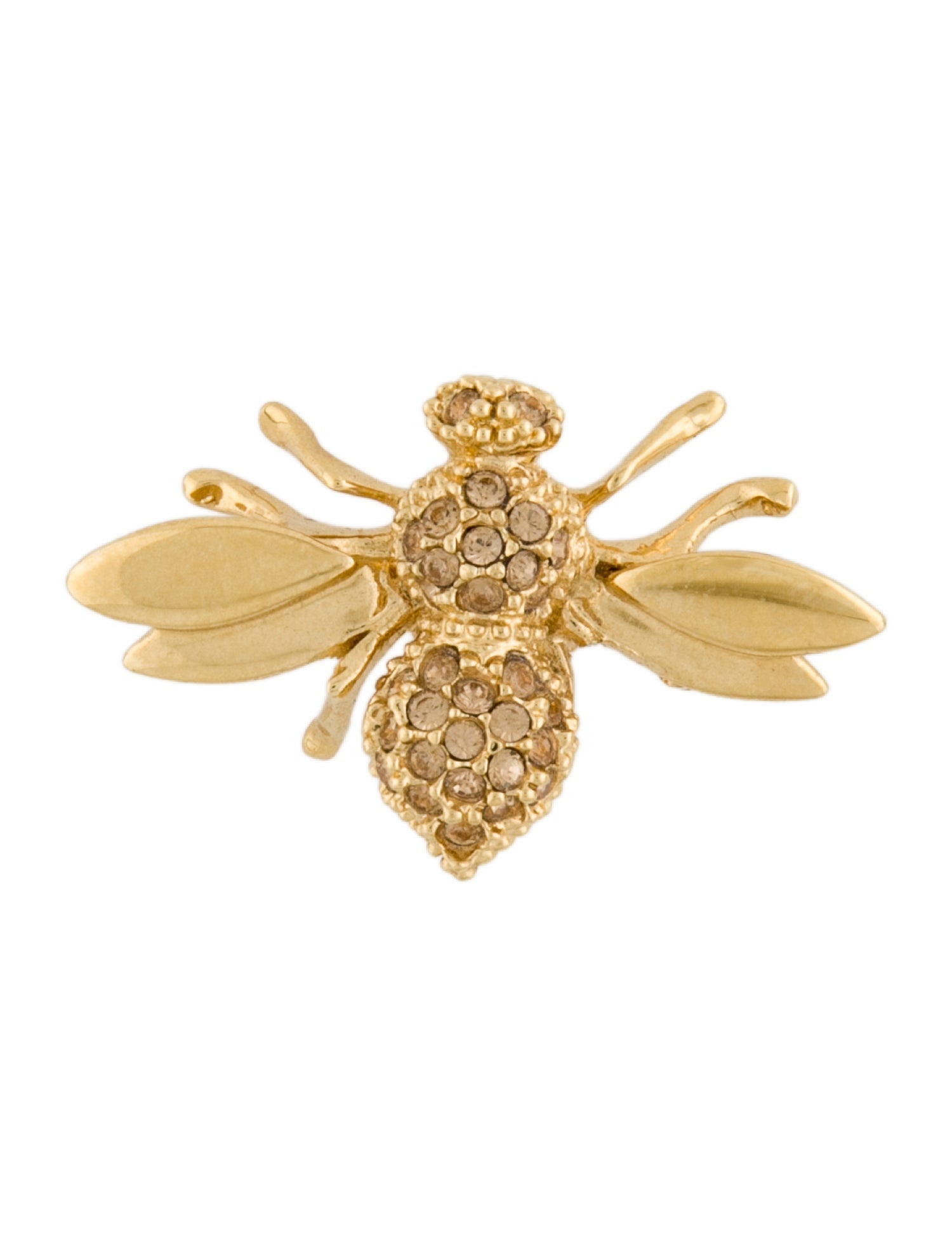St. John Crystal Bee Pin Brooch