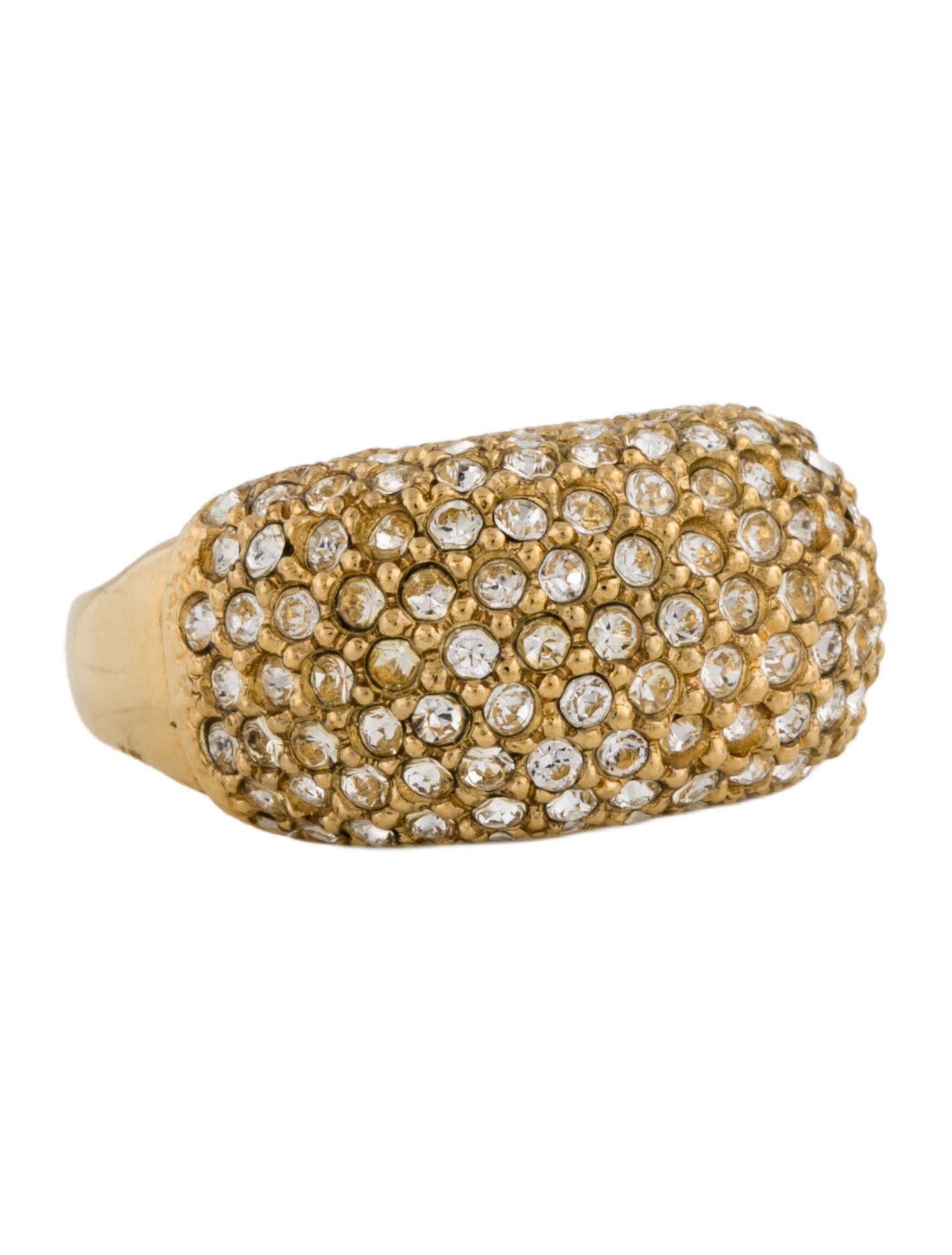 St. John Crystal Dome Cocktail Ring