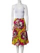 St. John Silk Floral Print Skirt Set