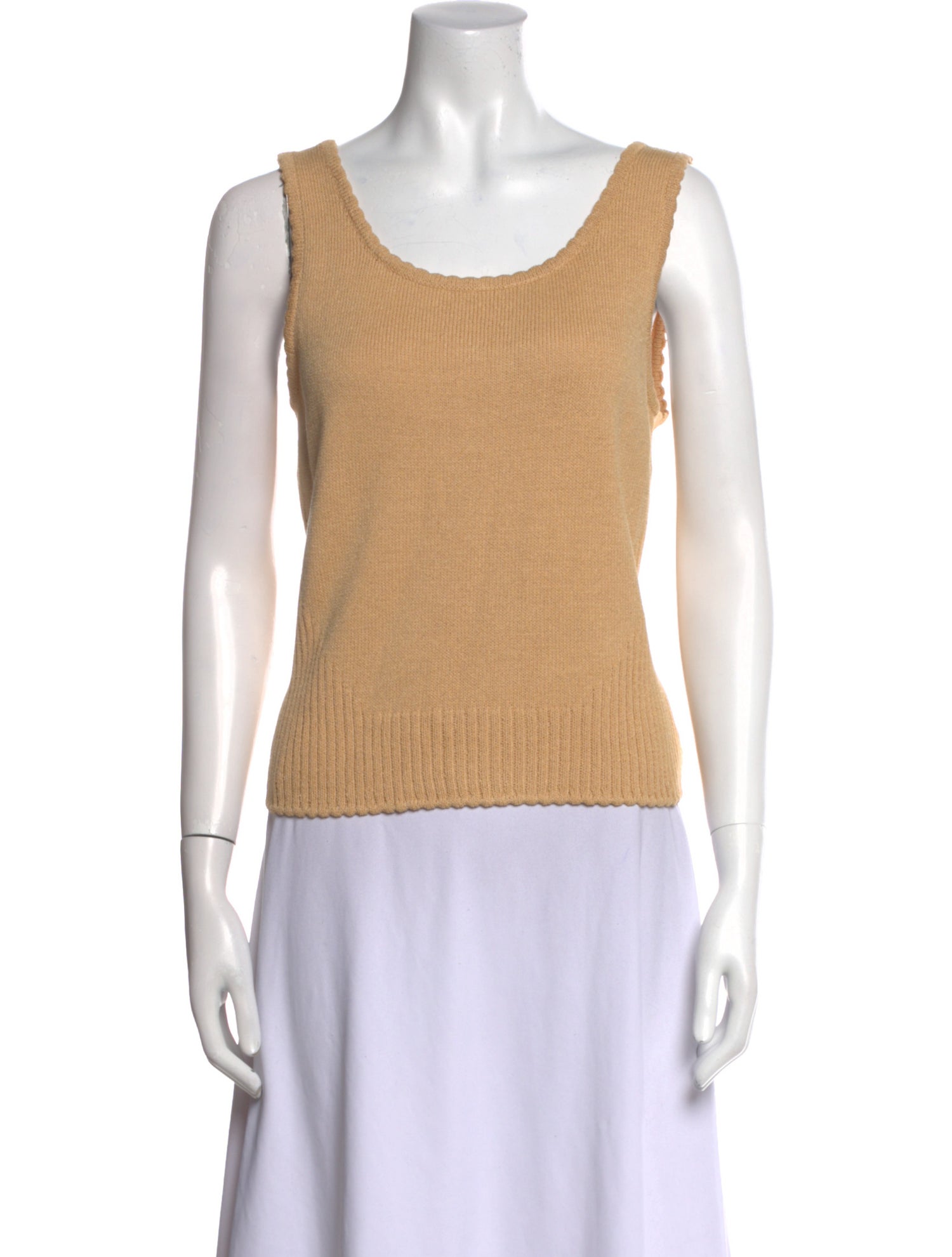 St. John Wool Scoop Neck Top