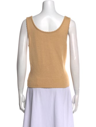 St. John Wool Scoop Neck Top