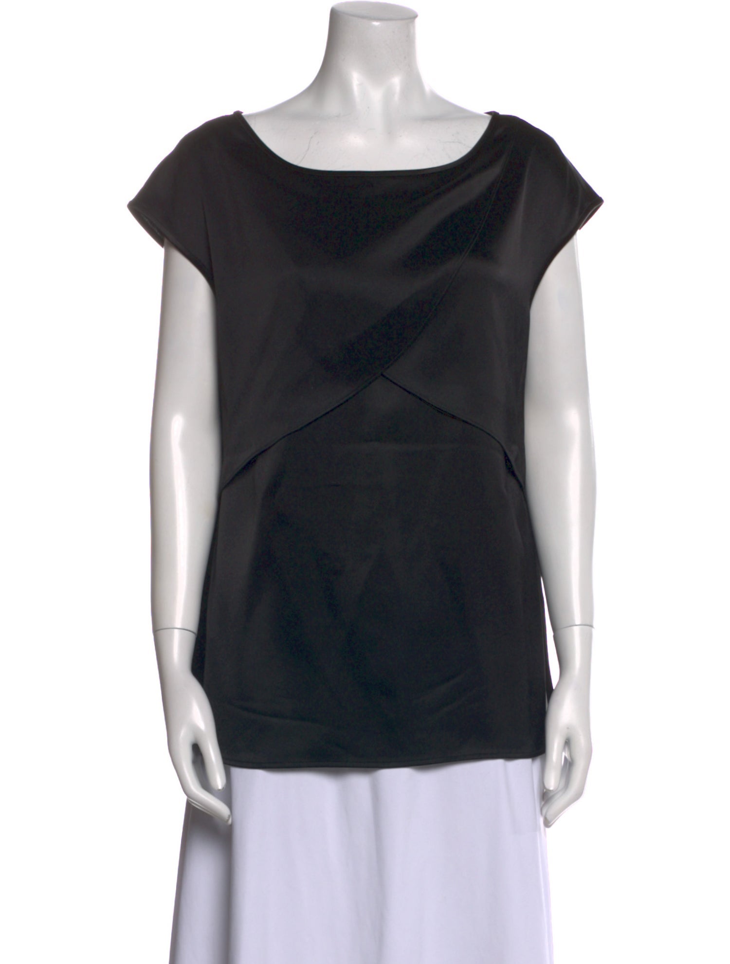 St. John Bateau Neckline Short Sleeve T-Shirt