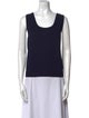 St. John Scoop Neck Sleeveless Top
