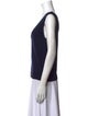 St. John Scoop Neck Sleeveless Top