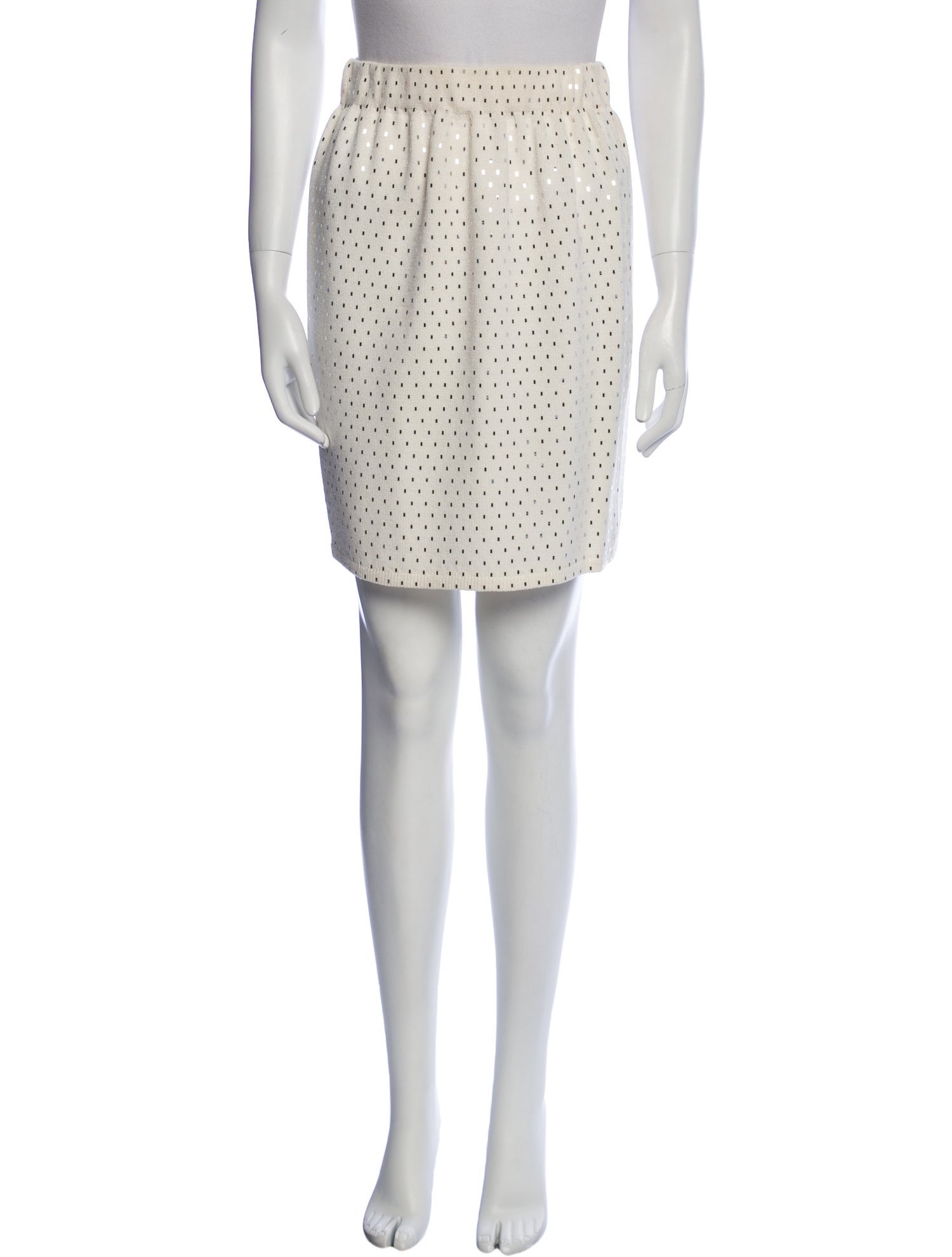 St. John Polka Dot Print Mini Skirt