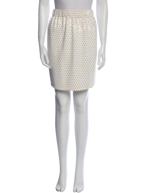St. John Polka Dot Print Mini Skirt