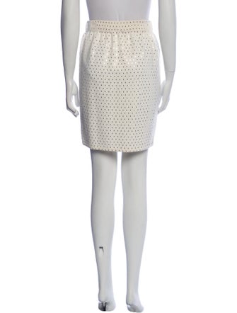 St. John Polka Dot Print Mini Skirt