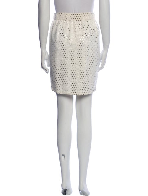St. John Polka Dot Print Mini Skirt