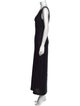 St. John Scoop Neck Long Dress