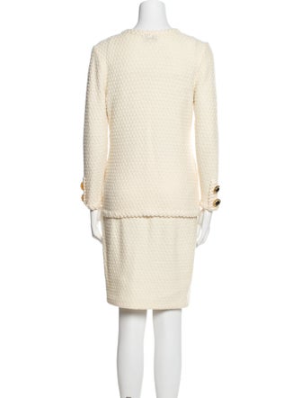 St. John Scalloped Accent Skirt Set