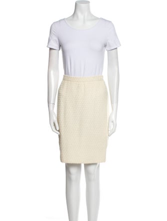 St. John Scalloped Accent Skirt Set