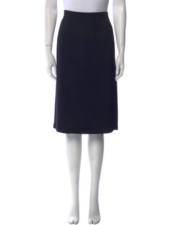 St. John Wool Knee-Length Skirt