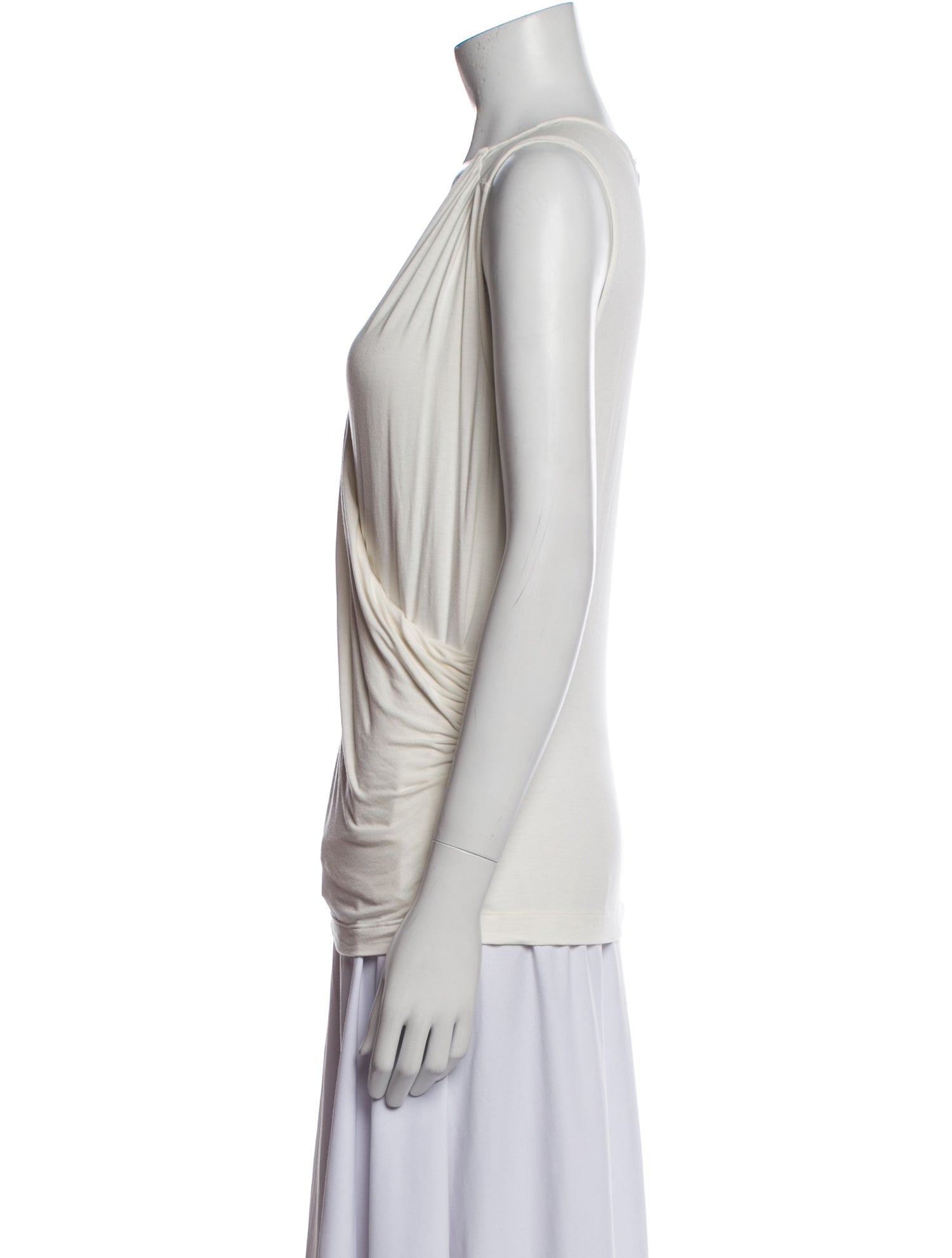 St. John V-Neck Sleeveless Blouse