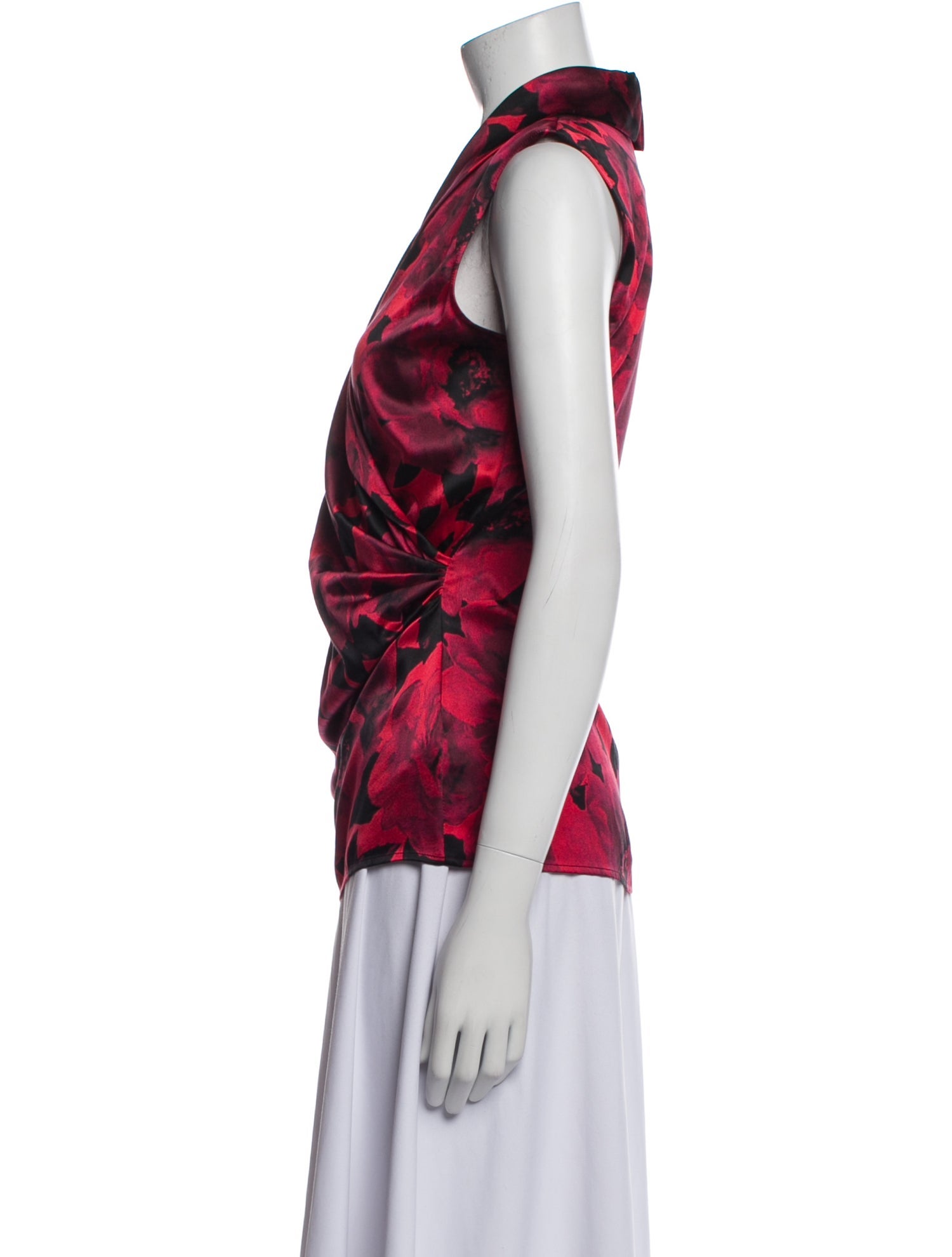 St. John Silk Printed Blouse