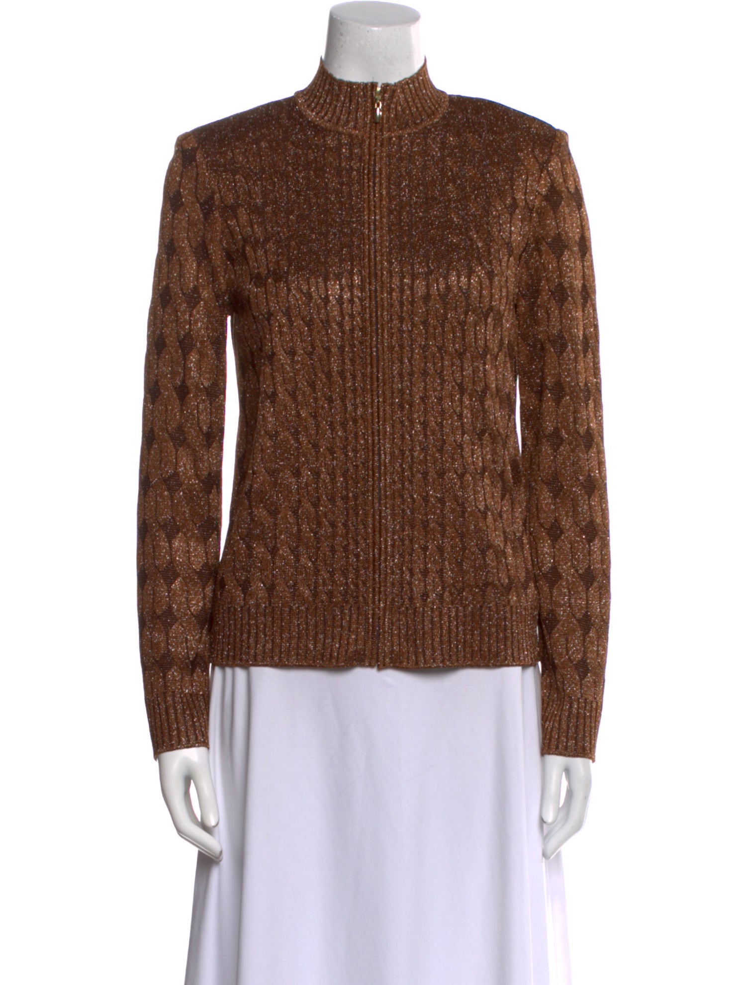 St. John Mock Neck Sweater