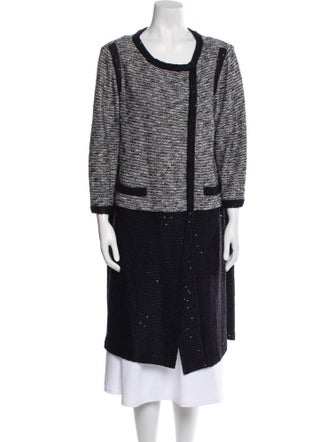 St. John Colorblock Pattern Coat