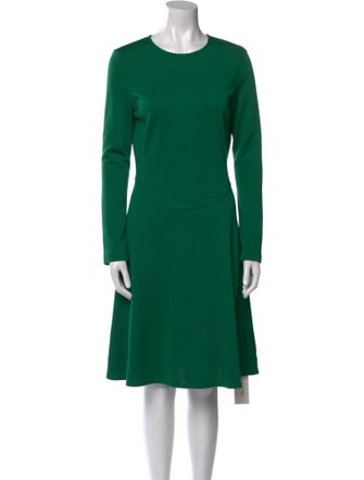 St. John Crew Neck Knee-Length Dress