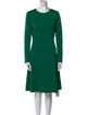 St. John Crew Neck Knee-Length Dress