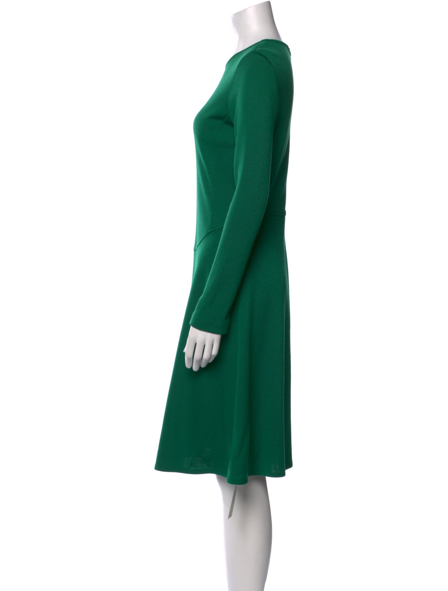 St. John Crew Neck Knee-Length Dress