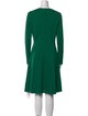 St. John Crew Neck Knee-Length Dress