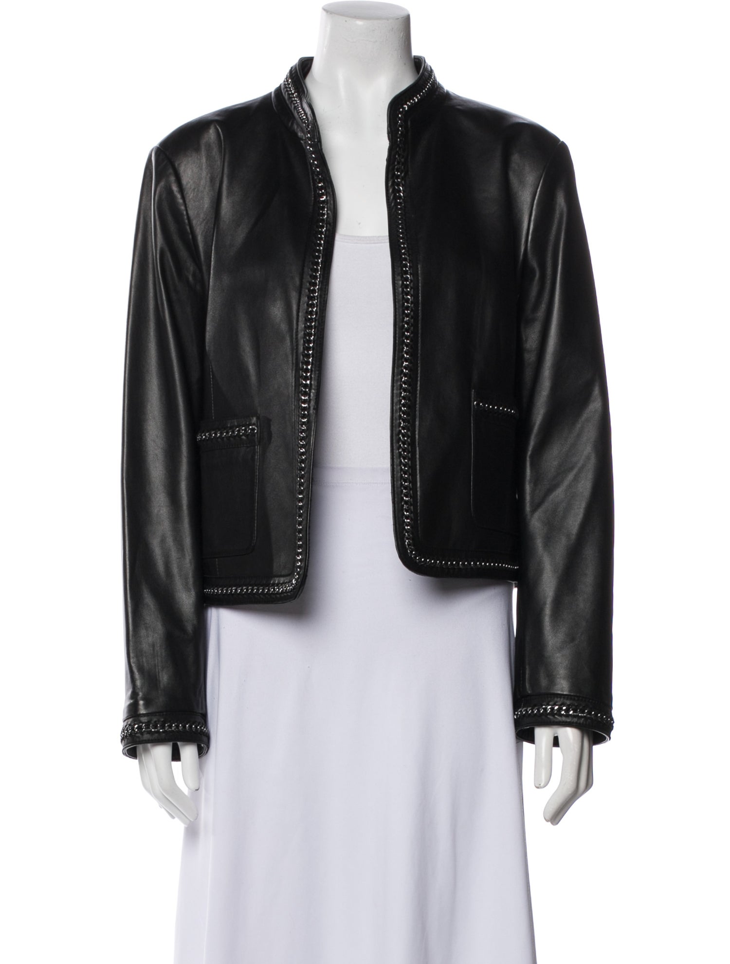 St. John Leather Evening Jacket