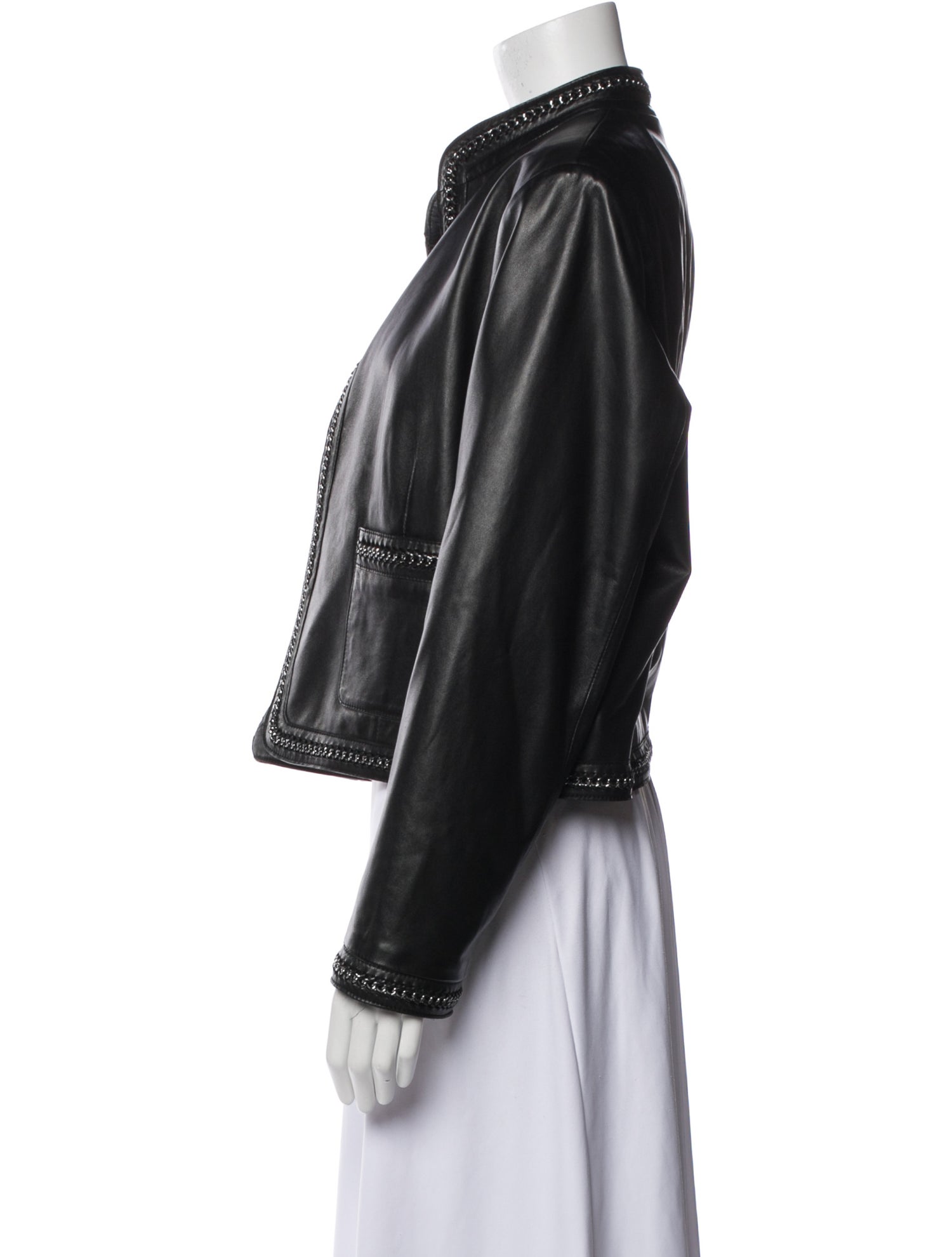 St. John Leather Evening Jacket