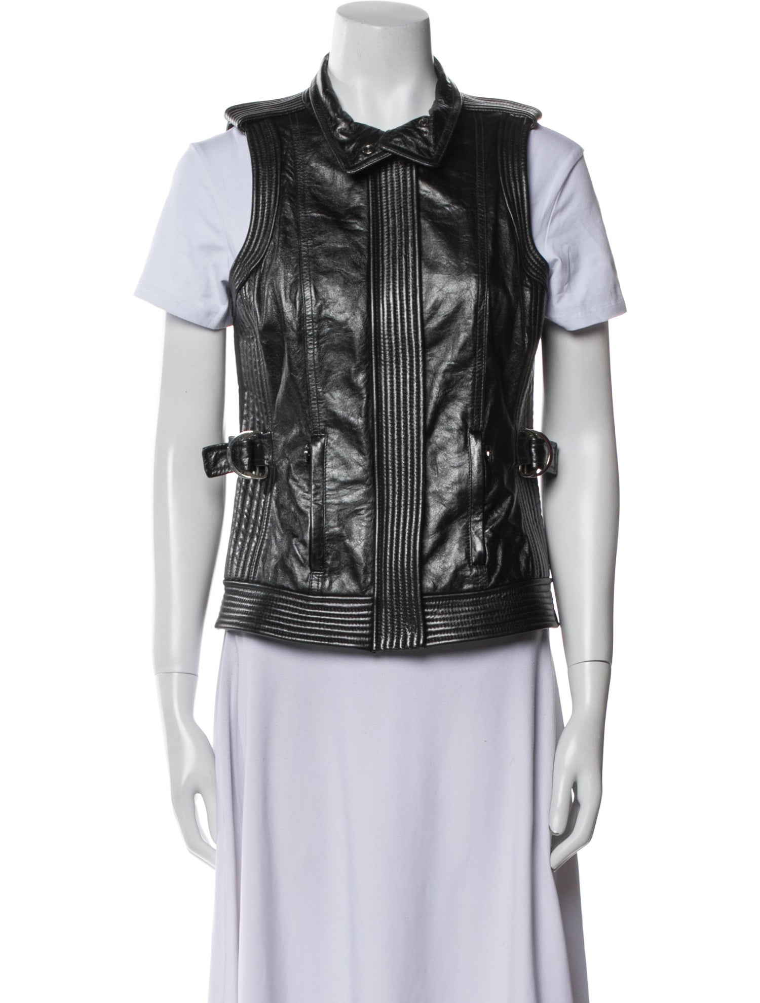 St. John Lamb Leather Vest