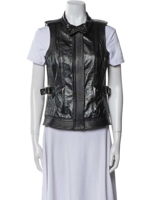 St. John Lamb Leather Vest
