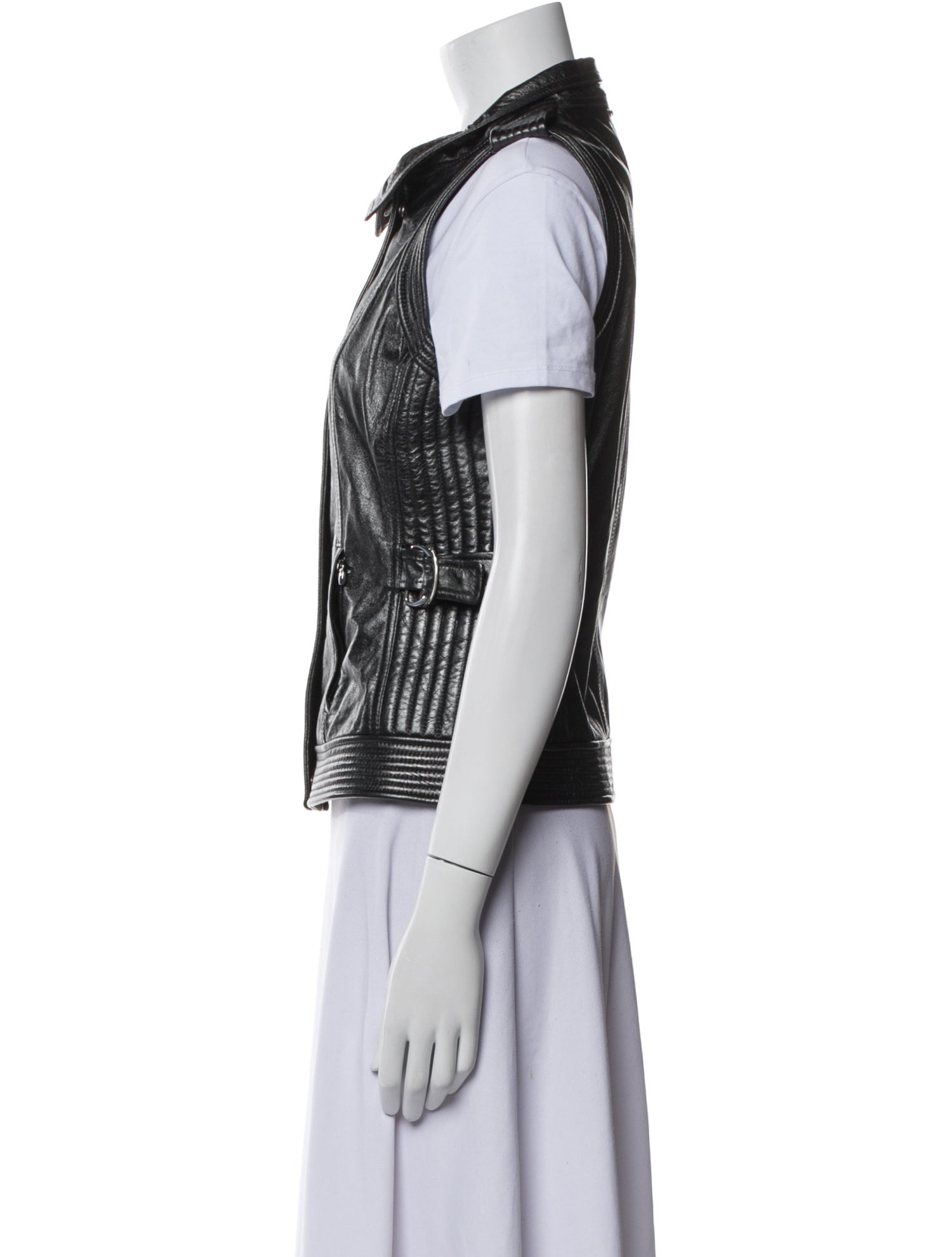 St. John Lamb Leather Vest